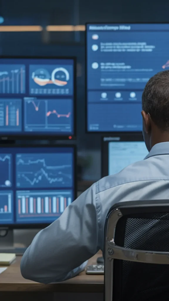 Campaign Operations Excellence service with a marketing operations manager monitoring campaign dashboards